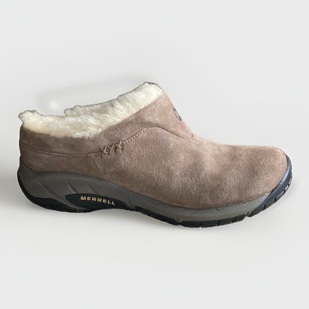 Merrill Ice Encore Slip On Shoes Women’s Anti Slip Fuzzy Lining Clean 8.5
